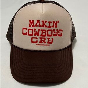 Vintage Otto 1989 Bottom Shelf  “Makin’ Cowboys Cry” Snapback Foam Trucker Hat
